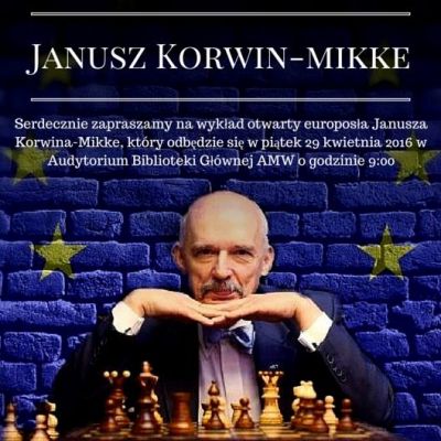 Janusz Korwin-Mikke | Wykład otwarty w dniu 29.04.2016 r.