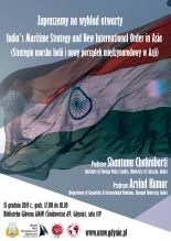 Wykład otwarty "Strategia morska Indii i nowy porządek międzynarodowy w Azji"